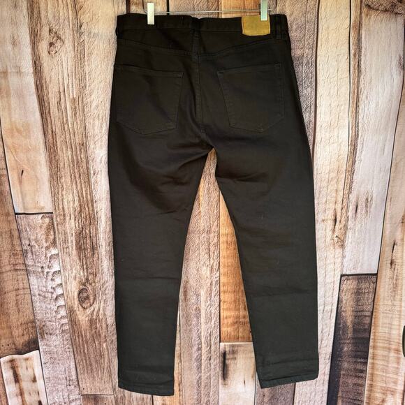 Jeanerica Jeans Tapered Rinse Stay Black 33 X 30 TM005 Organic Cotton Mid Rise - Picture 2 of 9